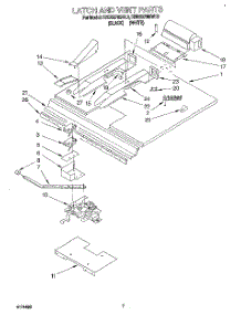 05 - Latch And Vent parts for Kitchenaid Oven KEBS276BBL2 from AppliancePartsPros.com