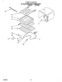 05 - Unit parts for Kitchenaid Oven KEBS246BWH1 from AppliancePartsPros.com