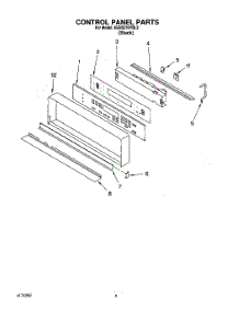 03 - Control Panel, Lit / Optional parts for Kitchenaid Oven KEBS276YBL2 from AppliancePartsPros.com