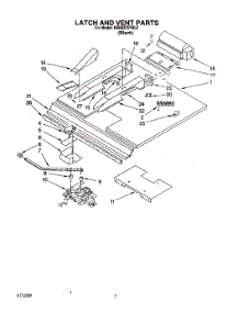 05 - Latch And Vent parts for Kitchenaid Oven KEBS276YBL2 from AppliancePartsPros.com