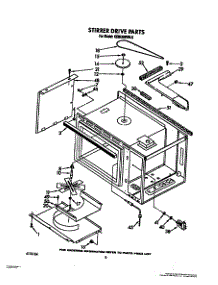05 - Stirrer Drive parts for Kitchenaid Oven KEMI300VBL5 from AppliancePartsPros.com