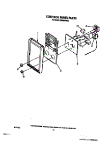 09 - Control Panel parts for Kitchenaid Oven KEMI300VBL5 from AppliancePartsPros.com