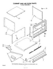 03 - Cabinet And Air Flow parts for Kitchenaid Oven KEMI300SBL0 from AppliancePartsPros.com