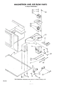 04 - Magnetron And Air Flow parts for Kitchenaid Oven KEMI300SBL0 from AppliancePartsPros.com