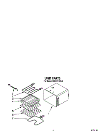 04 - Unit parts for Kitchenaid Oven KEBI171XWH1 from AppliancePartsPros.com
