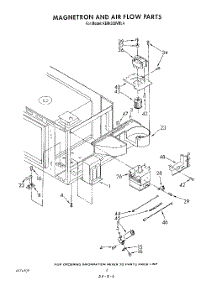 04 - Magnetron And Air Flow parts for Kitchenaid Oven KEMI300VBL4 from AppliancePartsPros.com
