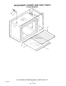 07 - Microwave Cabinet And Shelf parts for Kitchenaid Oven KEMI300VBL4 from AppliancePartsPros.com