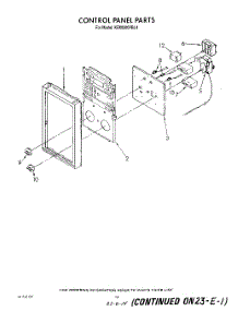 09 - Control Panel parts for Kitchenaid Oven KEMI300VBL4 from AppliancePartsPros.com