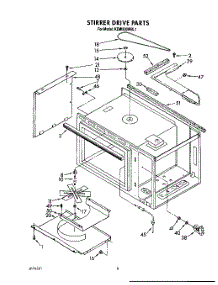 05 - Stirrer Drive parts for Kitchenaid Oven KEMI300WBL1 from AppliancePartsPros.com