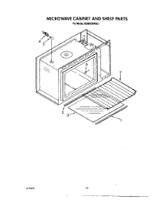 07 - Microwave Cabinet And Shelf parts for Kitchenaid Oven KEMI300WBL1 from AppliancePartsPros.com