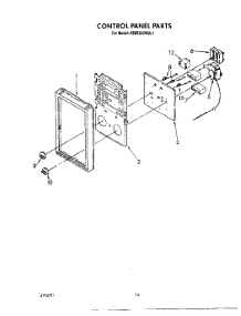 09 - Control Panel parts for Kitchenaid Oven KEMI300WBL1 from AppliancePartsPros.com