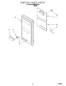 02 - Control Panel, Literature parts for Kitchenaid Oven KEMI301BWH0 from AppliancePartsPros.com