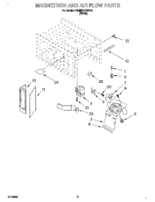 03 - Magnetron And Air Flow parts for Kitchenaid Oven KEMI301BWH0 from AppliancePartsPros.com