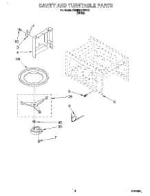 04 - Cavity And Turntable parts for Kitchenaid Oven KEMI301BWH0 from AppliancePartsPros.com