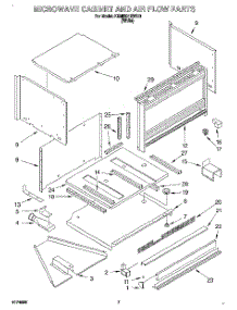 06 - Microwave Cabinet And Air Flow parts for Kitchenaid Oven KEMI301BWH0 from AppliancePartsPros.com