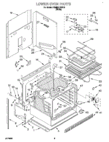 07 - Lower Oven parts for Kitchenaid Oven KEMI301BWH0 from AppliancePartsPros.com
