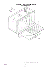07 - Cabinet And Hinge parts for Kitchenaid Oven KEMI300VBL0 from AppliancePartsPros.com