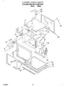 02 - Lower Oven parts for Kitchenaid Oven KEBI271BBL1 from AppliancePartsPros.com