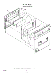 04 - Door parts for Kitchenaid Oven KEBI100VBL0 from AppliancePartsPros.com