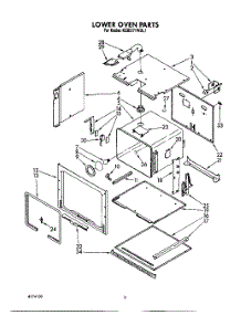 04 - Lower Oven parts for Kitchenaid Oven KEBI271WBL1 from AppliancePartsPros.com
