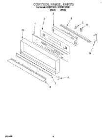 03 - Control Panel, Literature parts for Kitchenaid Oven KEBI271BWH1 from AppliancePartsPros.com
