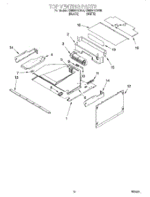 08 - Top Venting parts for Kitchenaid Oven KEMI301GBL0 from AppliancePartsPros.com