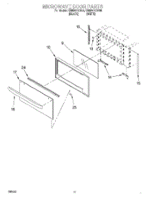 09 - Microwave Door, Optional parts for Kitchenaid Oven KEMI301GBL0 from AppliancePartsPros.com