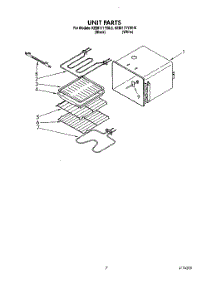 05 - Unit parts for Kitchenaid Oven KEBI171YWH0 from AppliancePartsPros.com