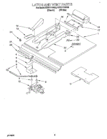 04 - Latch And Vent parts for Kitchenaid Oven KEBI171BBL0 from AppliancePartsPros.com