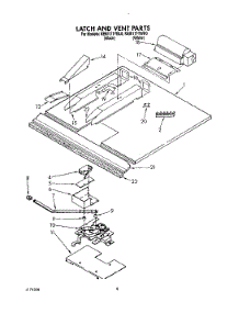 06 - Latch And Vent parts for Kitchenaid Oven KEBI171YWH0 from AppliancePartsPros.com