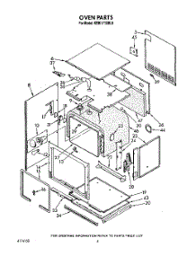 03 - Oven parts for Kitchenaid Oven KEBI171XWH0 from AppliancePartsPros.com
