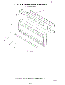03 - Control Frame And Knob parts for Kitchenaid Oven KEBI171SBL0 from AppliancePartsPros.com