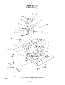04 - Latch parts for Kitchenaid Oven KEBI171SBL0 from AppliancePartsPros.com
