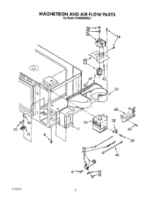 03 - Magnetron And Air Flow parts for Kitchenaid Oven KEMI300WBL3 from AppliancePartsPros.com