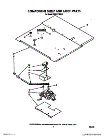 05 - Component Shelf And Latch parts for Kitchenaid Oven KEBI171WBL0 from AppliancePartsPros.com