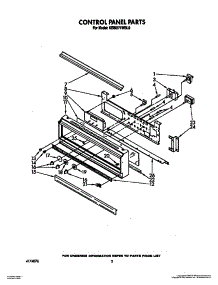 02 - Control Panel, Lit / Optional parts for Kitchenaid Oven KEBI271WBL0 from AppliancePartsPros.com