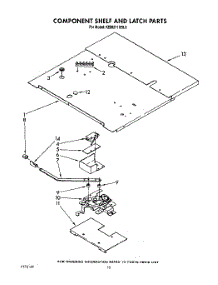 07 - Component Shelf And Latch parts for Kitchenaid Oven KEBI271XBL0 from AppliancePartsPros.com