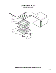 08 - Oven Liner parts for Kitchenaid Oven KEBI271XBL0 from AppliancePartsPros.com