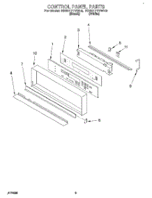 02 - Control Panel, Literature parts for Kitchenaid Oven KEBI171YWH3 from AppliancePartsPros.com