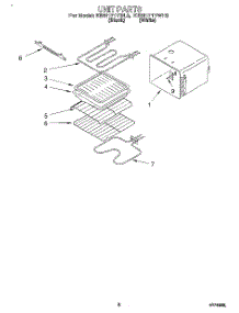 05 - Unit parts for Kitchenaid Oven KEBI171YWH3 from AppliancePartsPros.com