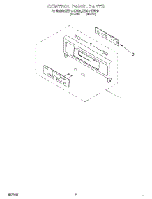 02 - Control Panel, Literature parts for Kitchenaid Oven KEBI171DWH8 from AppliancePartsPros.com