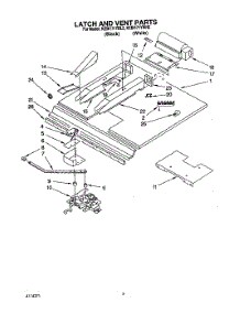 04 - Latch And Vent parts for Kitchenaid Oven KEBI171YWH2 from AppliancePartsPros.com