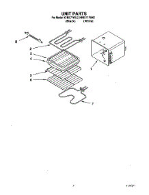 05 - Unit parts for Kitchenaid Oven KEBI171YWH2 from AppliancePartsPros.com