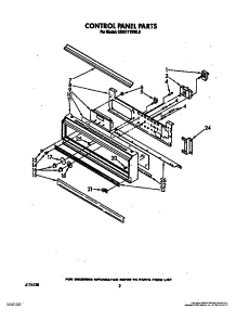 02 - Control Panel, Lit / Optional parts for Kitchenaid Oven KEBI171WBL2 from AppliancePartsPros.com