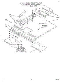06 - Latch And Vent parts for Kitchenaid Oven KEBI271BBL3 from AppliancePartsPros.com