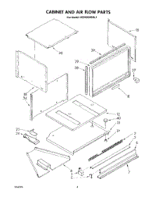 03 - Cabinet And Air Flow parts for Kitchenaid Oven KEMI300SBL1 from AppliancePartsPros.com
