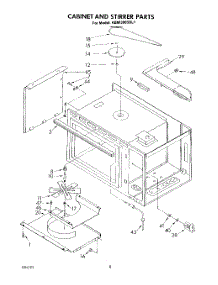 05 - Cabinet And Stirrer parts for Kitchenaid Oven KEMI300SBL1 from AppliancePartsPros.com