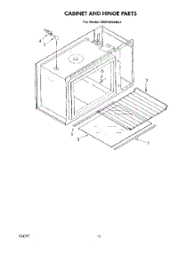 07 - Cabinet And Hinge parts for Kitchenaid Oven KEMI300SBL1 from AppliancePartsPros.com