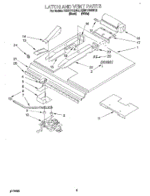 04 - Latch And Vent parts for Kitchenaid Oven KEBI171BBL2 from AppliancePartsPros.com