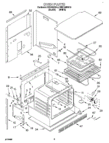 03 - Oven, Literature parts for Kitchenaid Oven KEBI100BBL2 from AppliancePartsPros.com